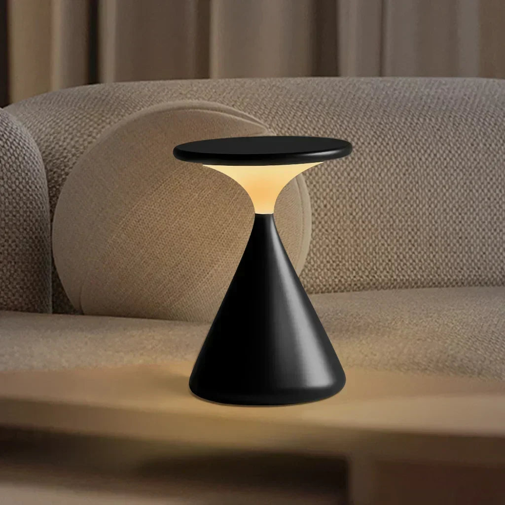 LED Table Lamp Wireless Rechargeable Stepless Dimming Warm Light