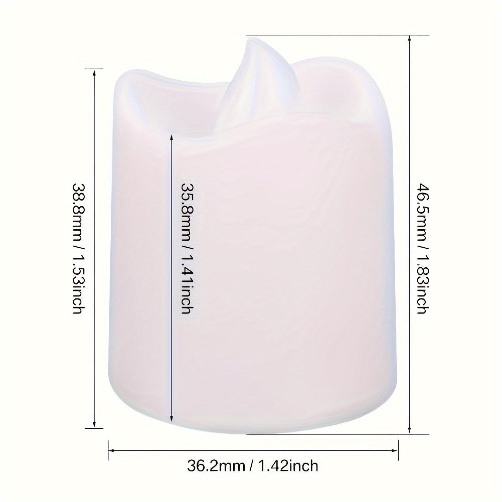 LED Tealights Flickering Warm White Battery-Powered