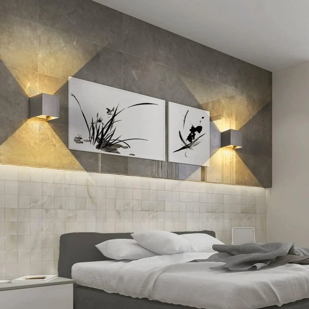LED Wall Light Cube Up & Down Warm & Cool