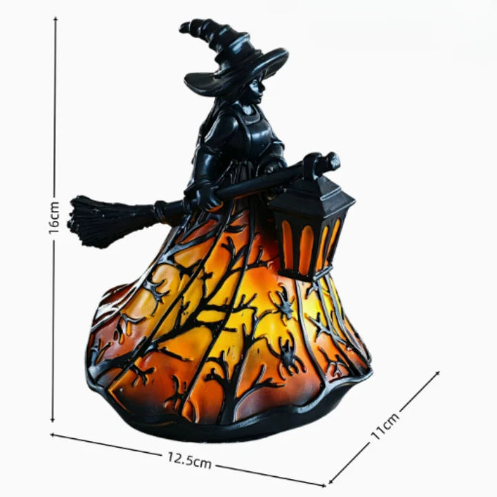 Lantern Resin & Glass Amber LED USB Powered