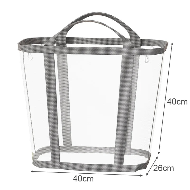 Laundry Basket Foldable Breathable Mesh Large Capacity