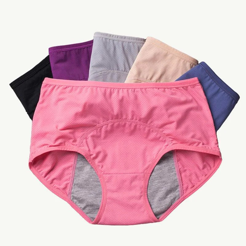 Leak-Proof High-Waisted Panties (Plus Sizes)
