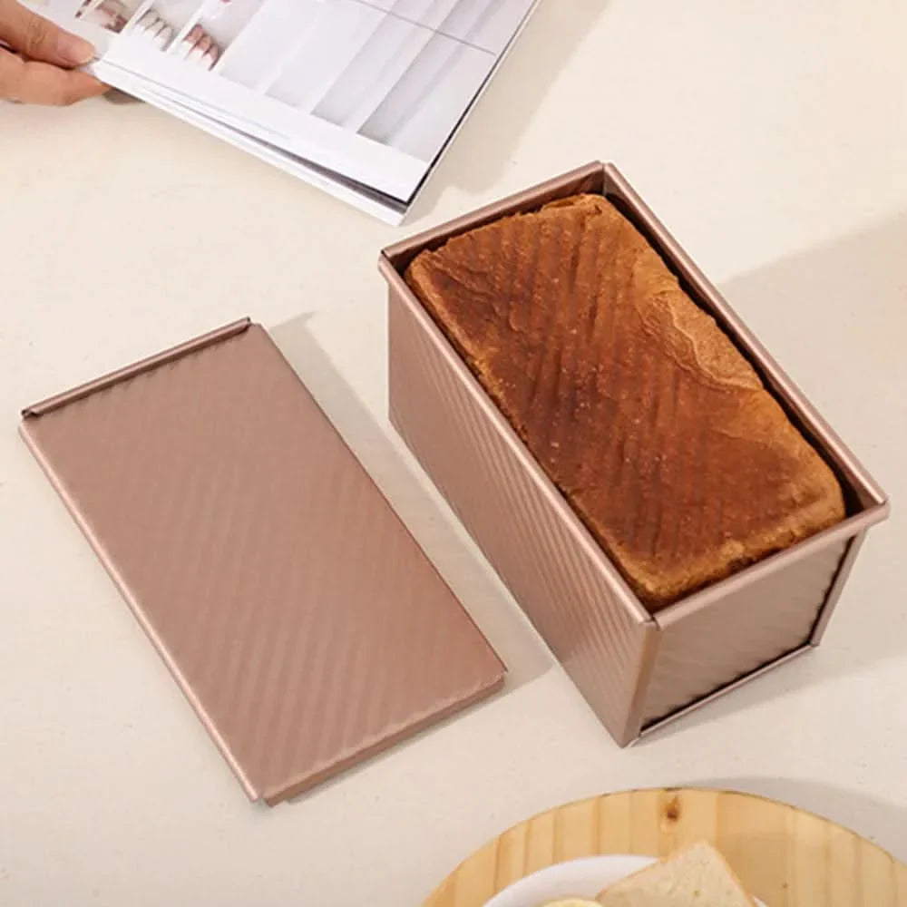 Loaf Pan Set Non-Stick Two-Piece With Lids