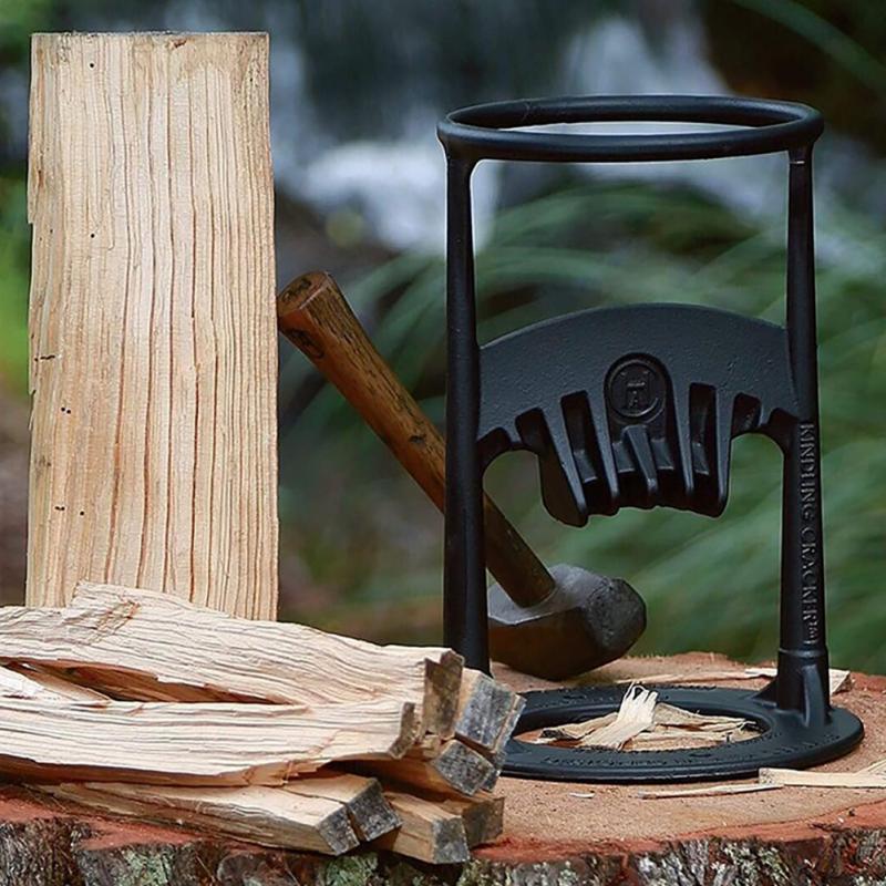 Log Splitter Steel Freestanding Manual for Firewood & Kindling
