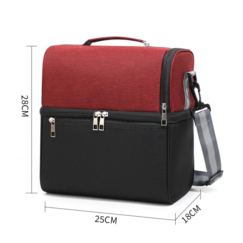 Lunch Cooler Bag Insulated Large Capacity & Multiple Compartments