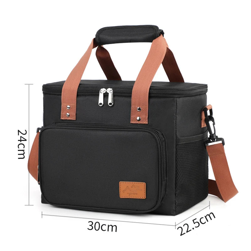 Lunch Tote Insulated Spacious Interior & Multiple Pockets