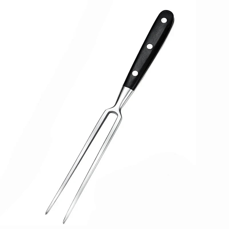 Meat Fork Stainless Steel Head & Ergonomic Wooden Handle