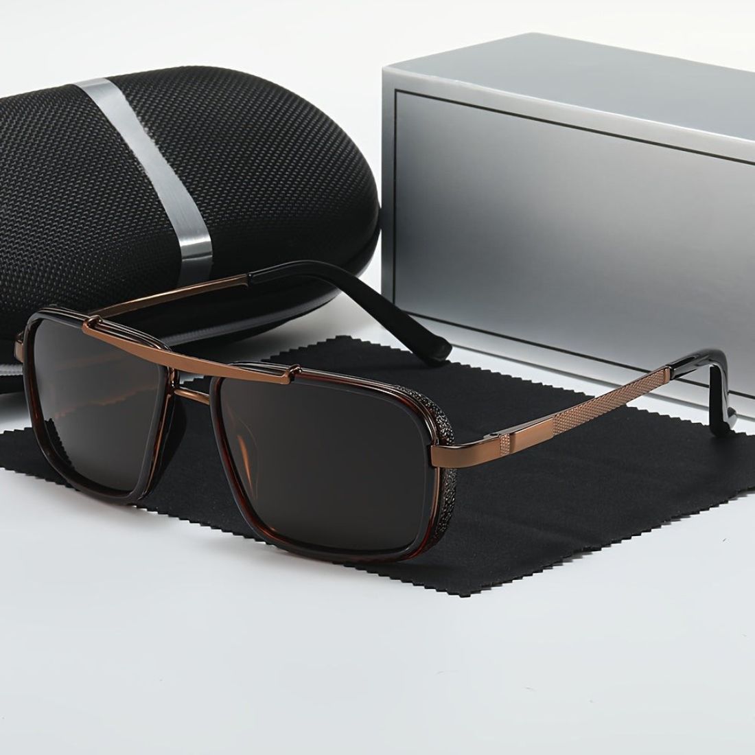 Men's Sunglasses Polarized UV Protection Stainless Steel Frame