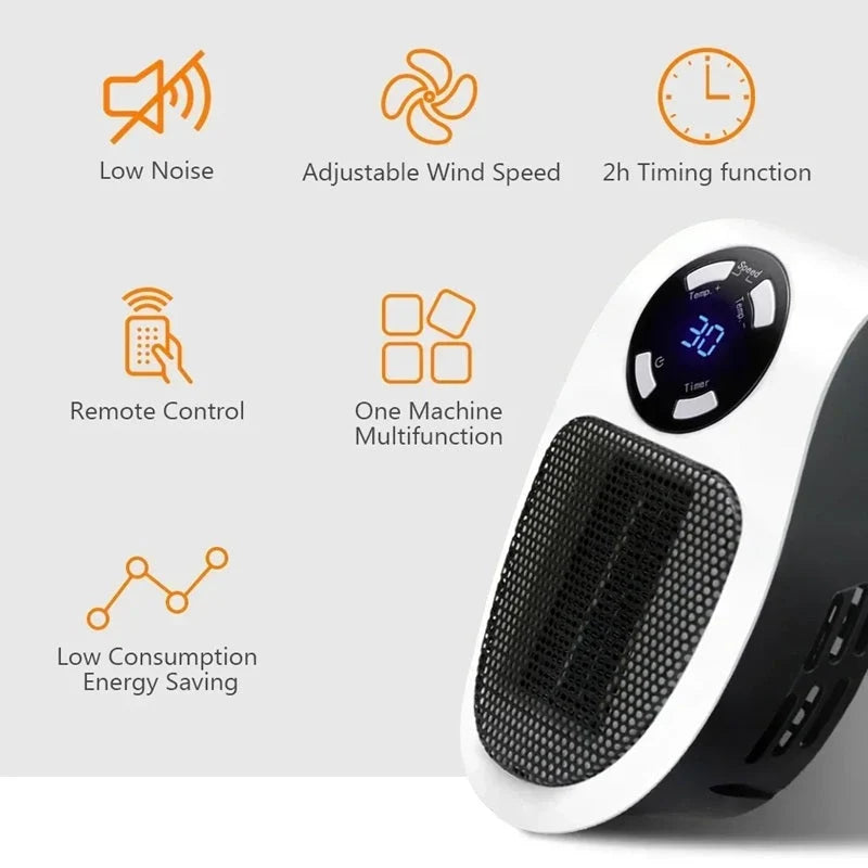 Mini Portable Heater 500W Smart Temperature Control