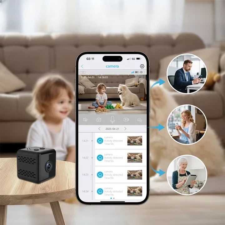 Mini Surveillance Camera 1080P Wi-Fi Battery Powered