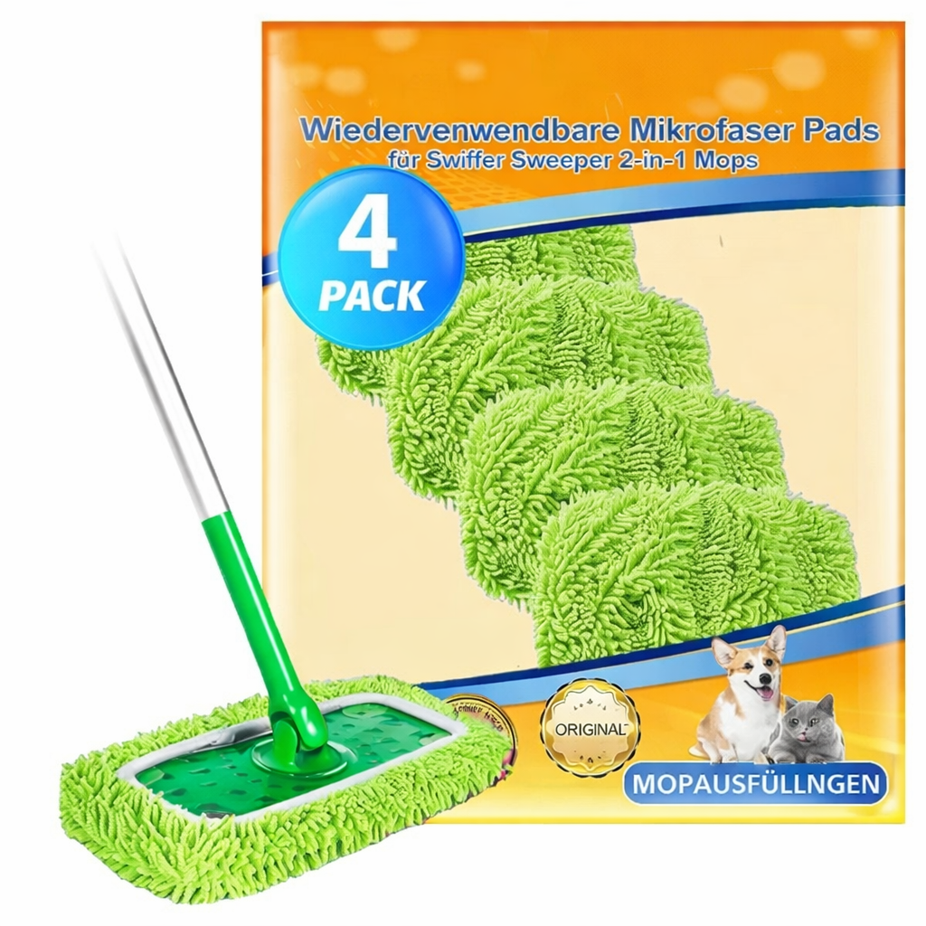 Mop Covers Microfiber Reusable & Machine-Washable