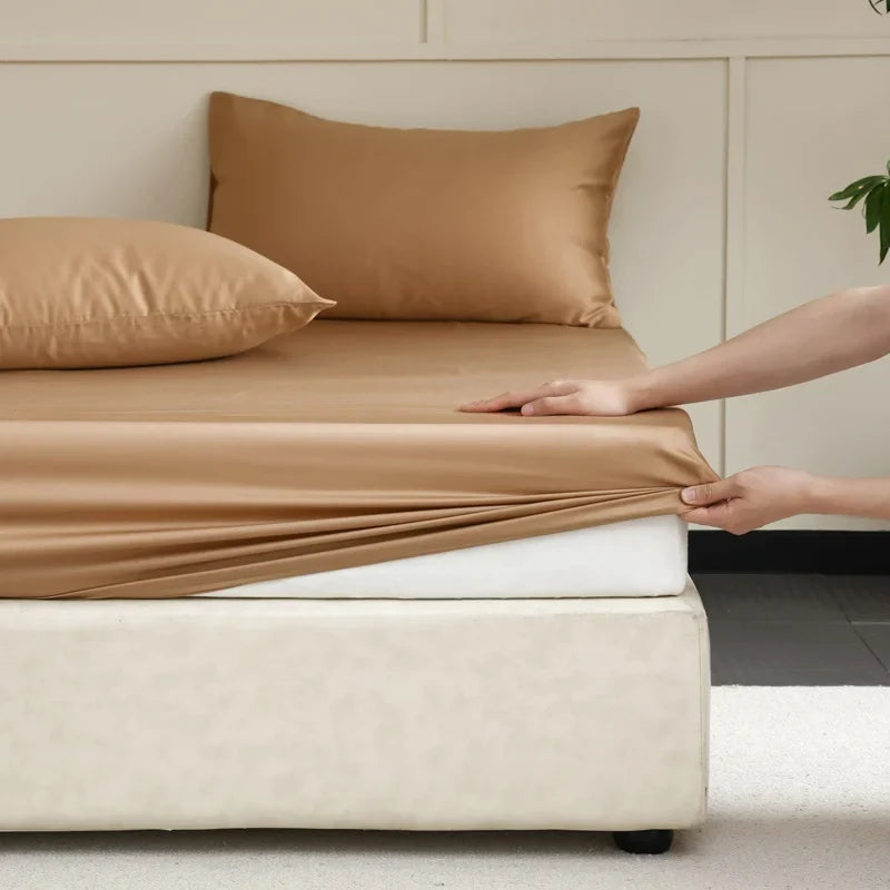 Mulberry Silk Bed Sheet Set - Luxury Bedding, Breathable and Hypoallergenic
