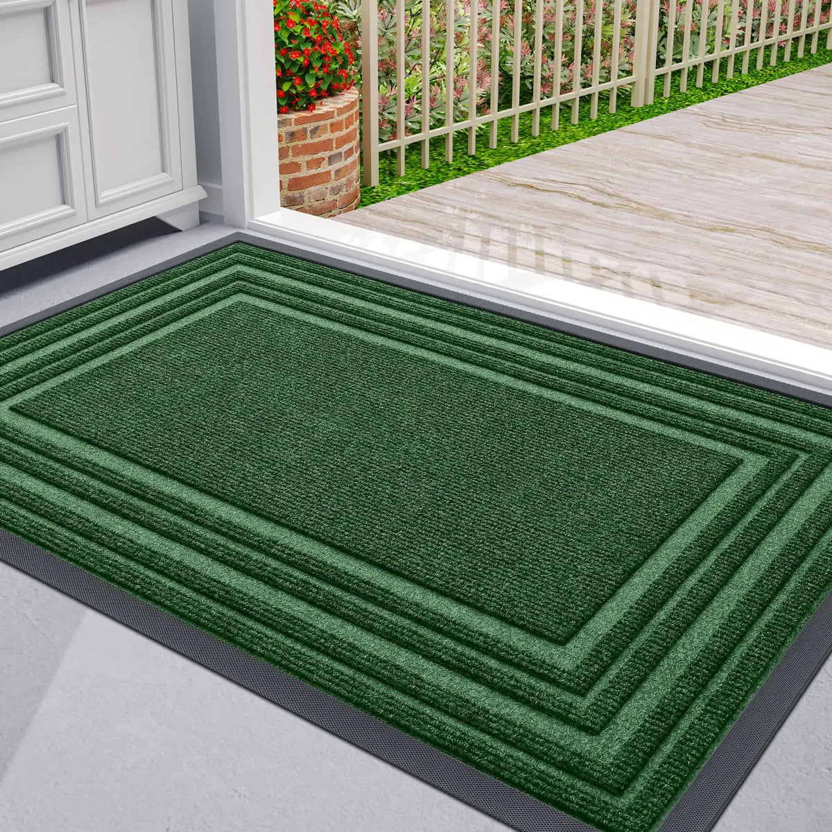Natural Rubber Non-Slip Door Mat for Both Indoor and Outdoor Use