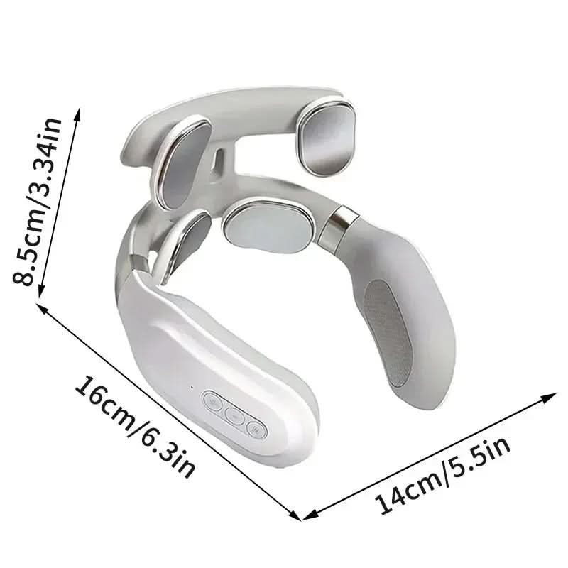 Neck Massager U-Shaped 4-in-1 Heat & Vibration