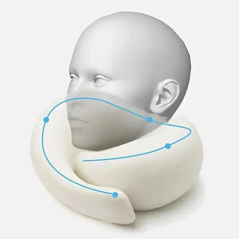 Neck Pillow Adjustable Memory Foam Breathable Fabric