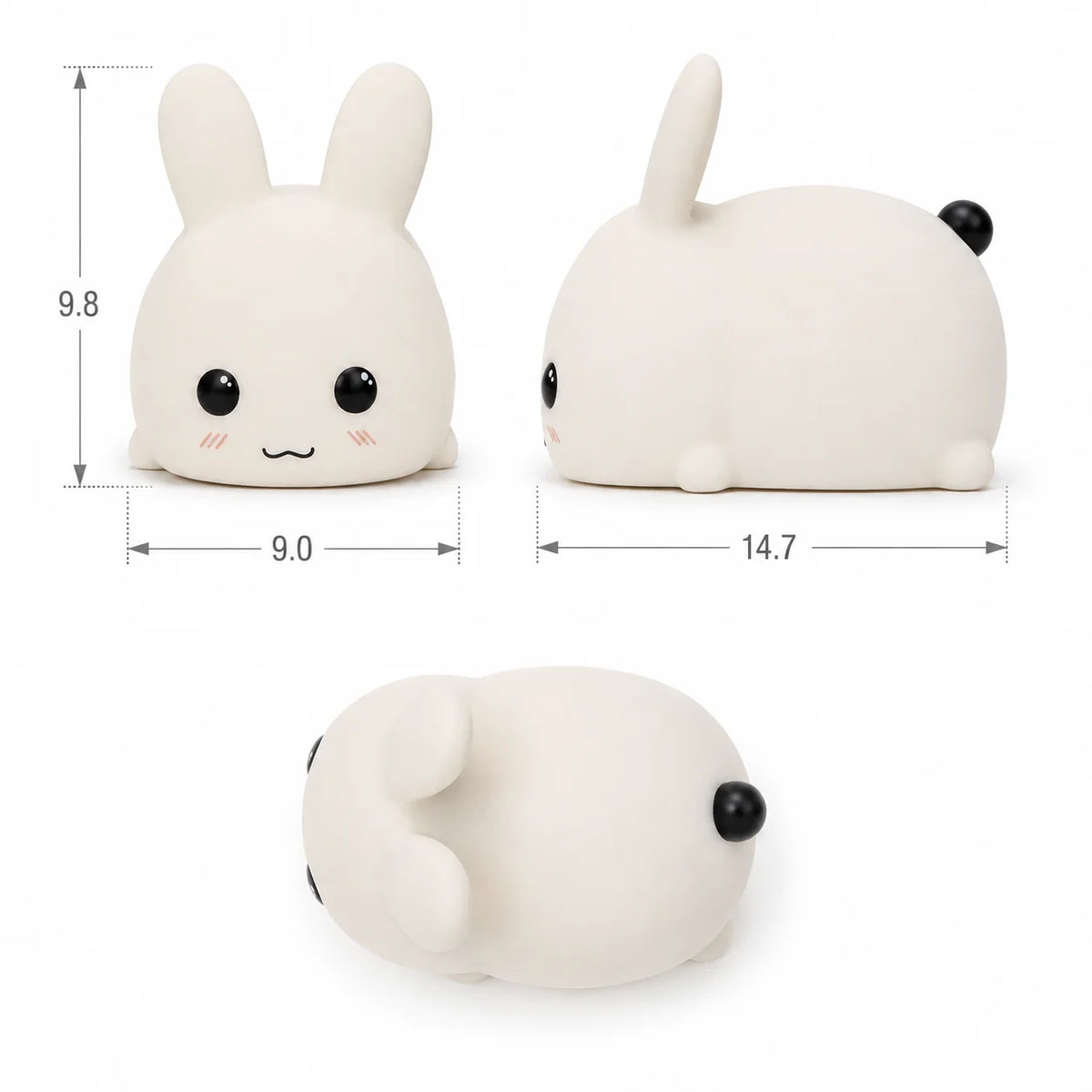 Night Light Bunny Color-Changing Remote Control Rechargeable