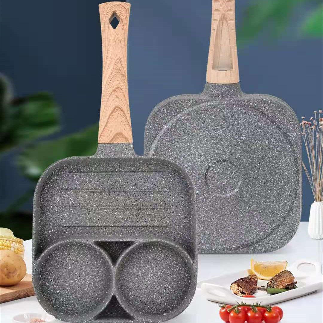 Omelette Pan 4-Cavity Non-Stick Induction Compatible