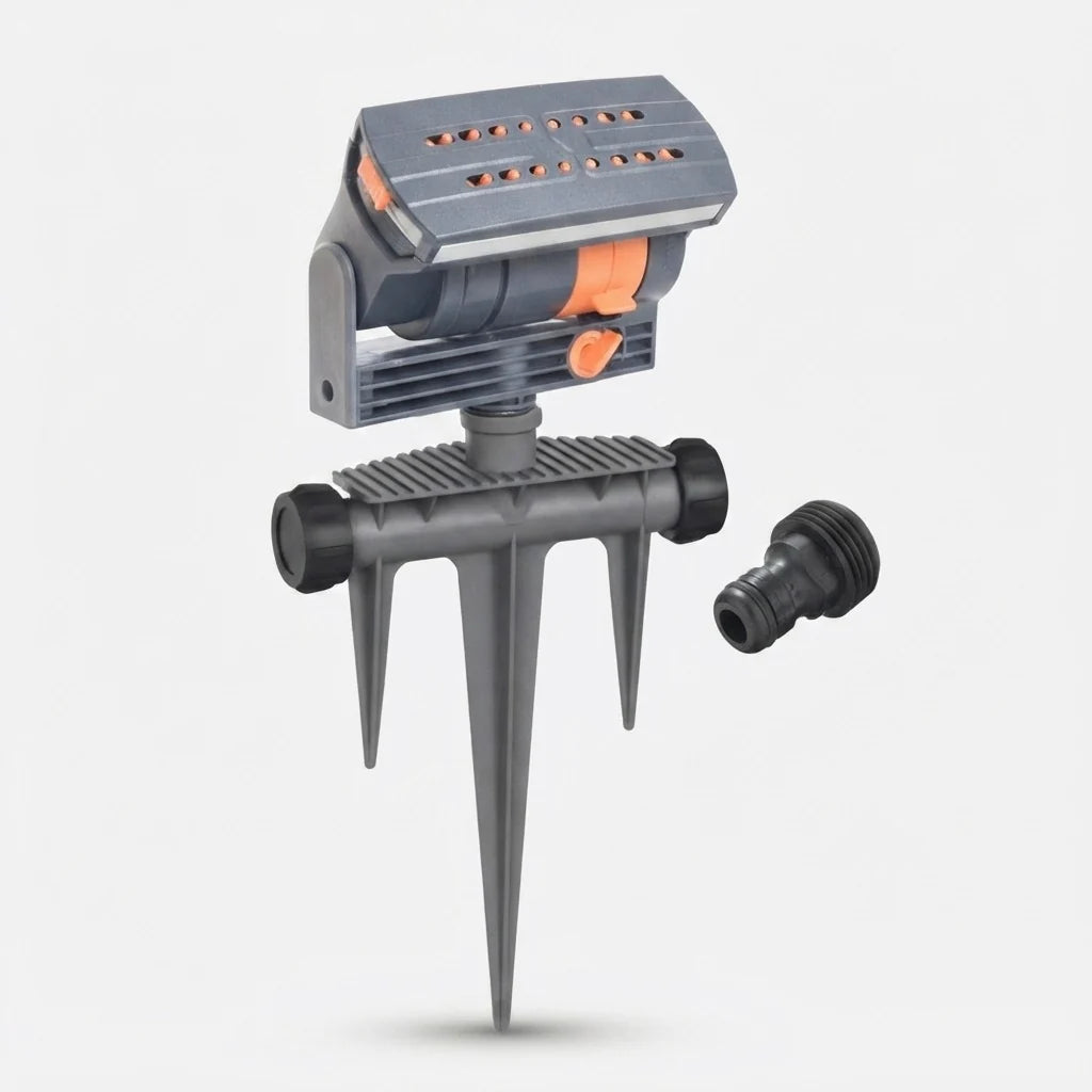 Oscillating Sprinkler Adjustable Spray Width & Weighted Base