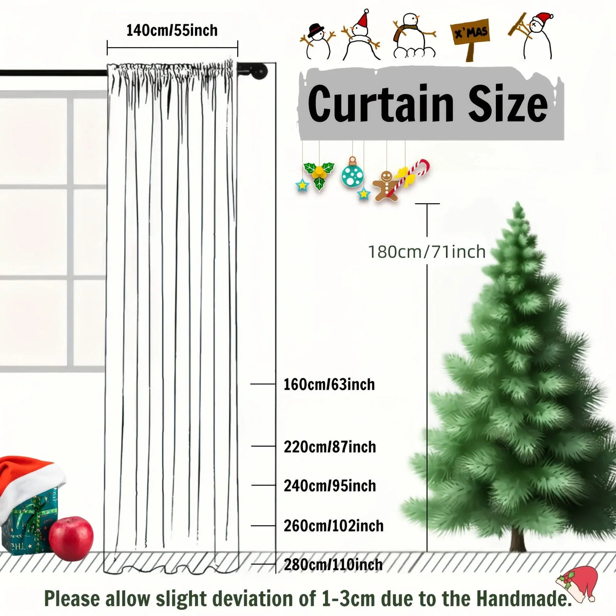 Outdoor Curtain Panels Light-Filtering Linen Look