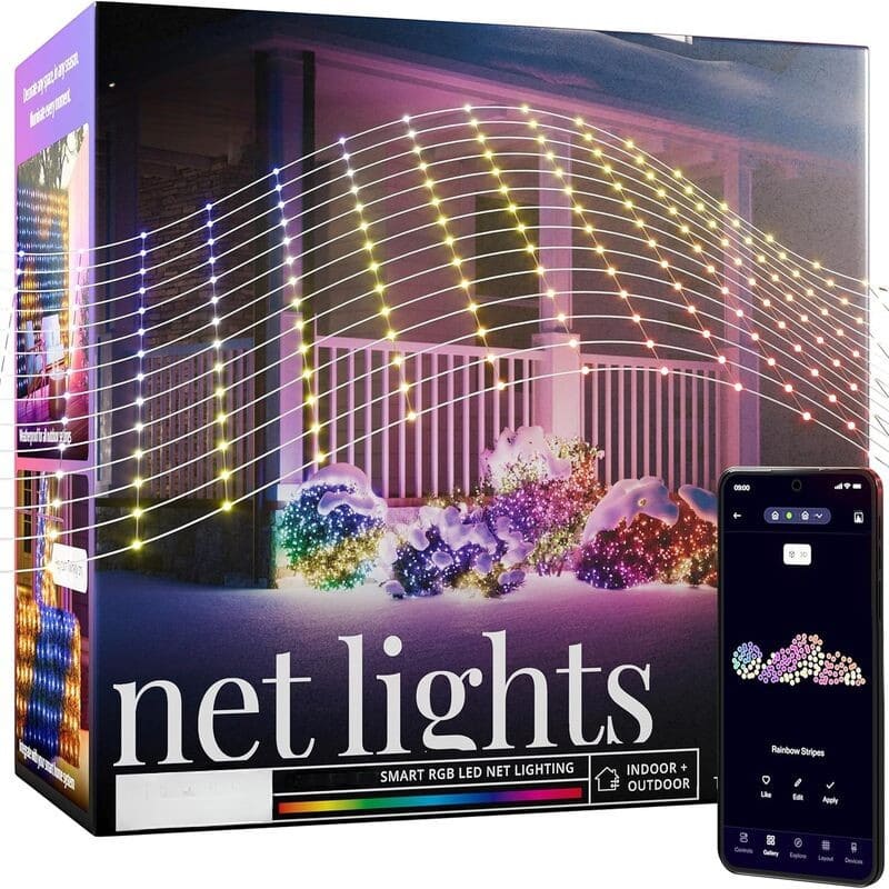 Outdoor LED Net Lights RGBIC Color-Changing Dynamic Effects