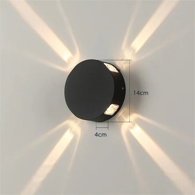 Outdoor Wall Light Star-Effect COB LED IP54