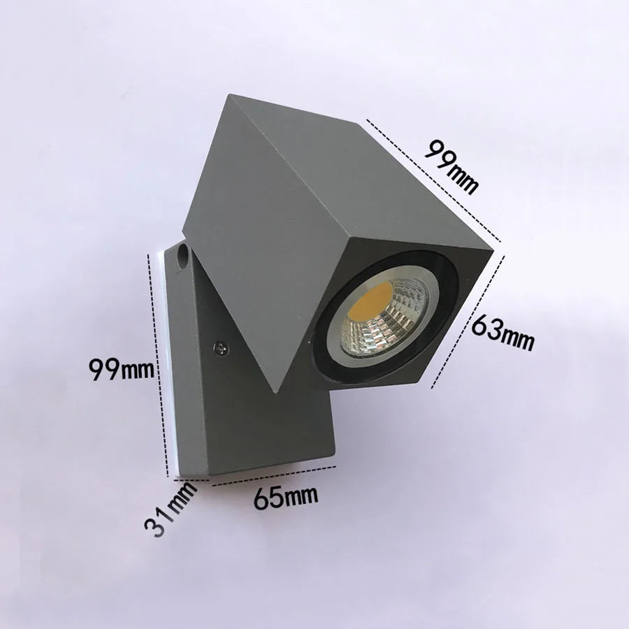 Outdoor Wall Light Weatherproof Aluminum 5W