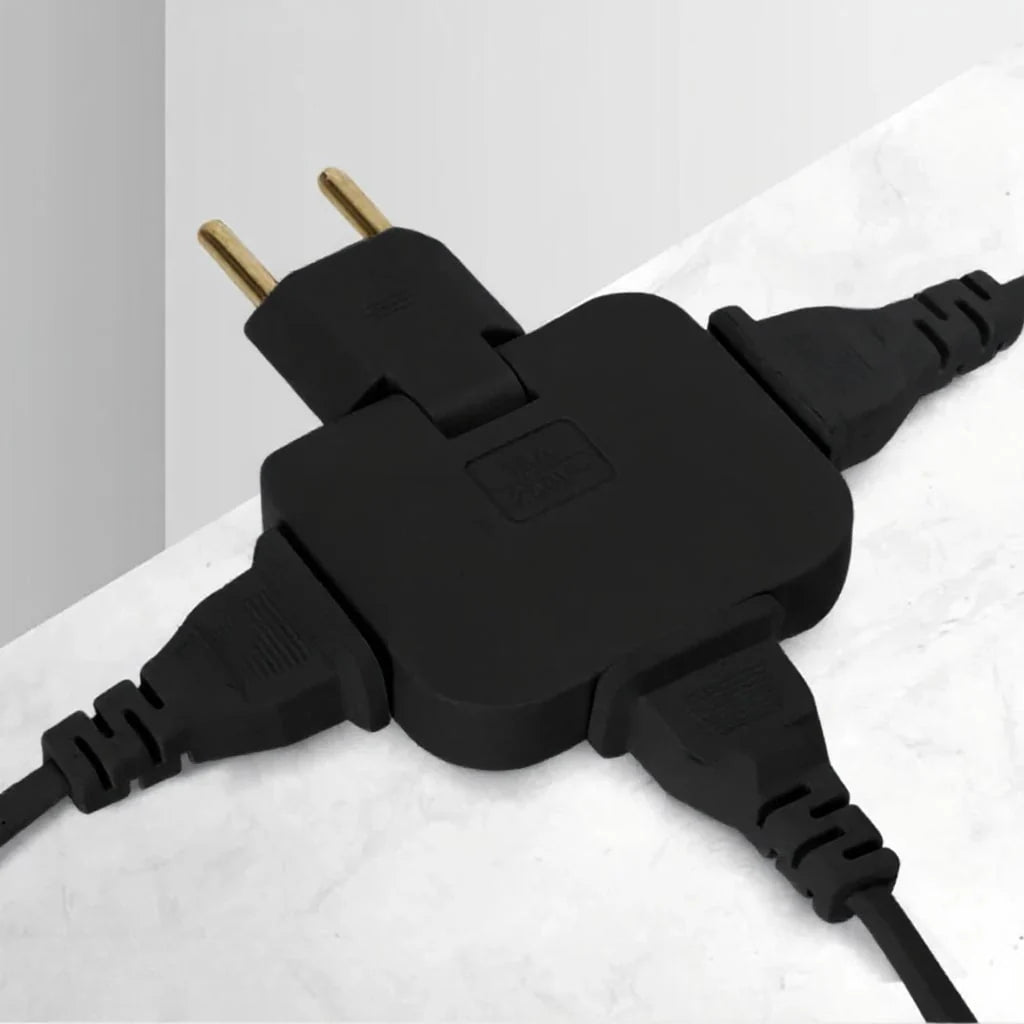 Outlet Adapter 3-Way Flat Swivel