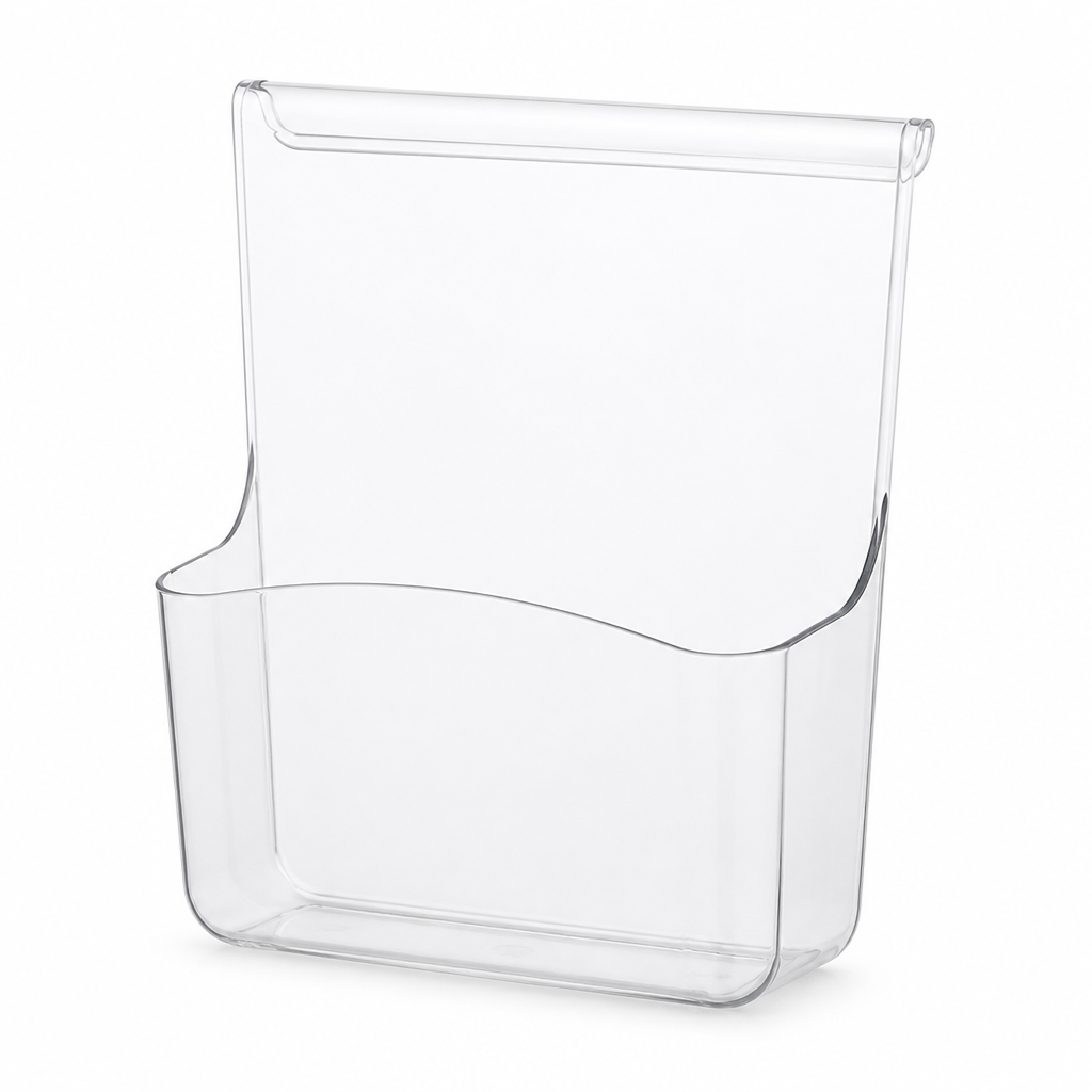 Over-Cabinet Door Storage Box Transparent Space-Saving & Tool-Free