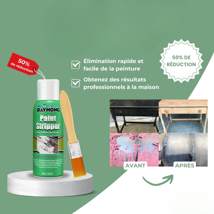 Paint Remover Gel Fast-Acting Eco-Friendly Residue-Free