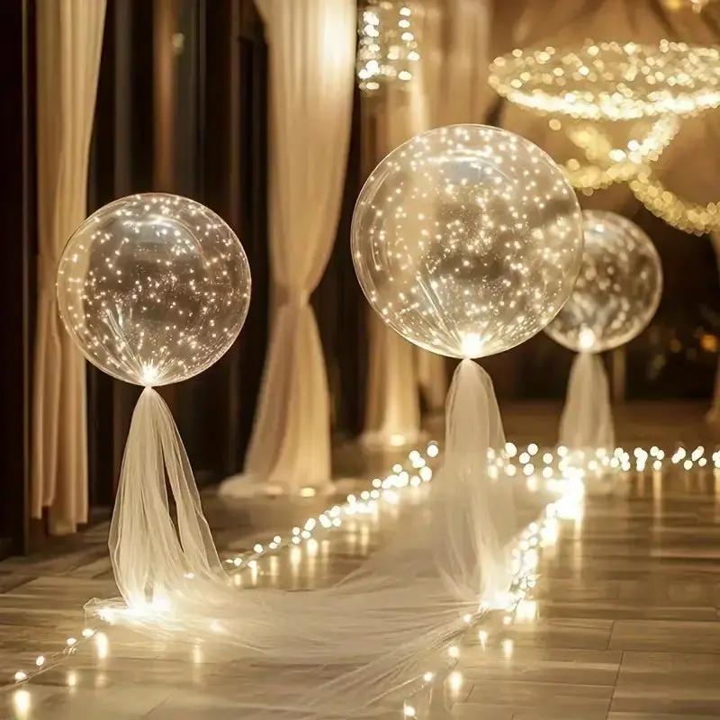 Party Balloons Warm White LED Reusable Set of 10