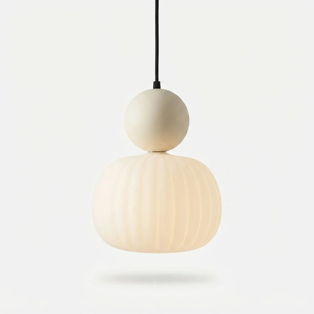 Pendant Light Frosted Glass Colored Cap