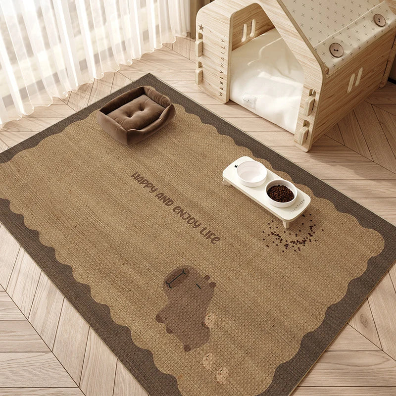 Pet Feeding Mat Non-Slip Easy-Clean Washable
