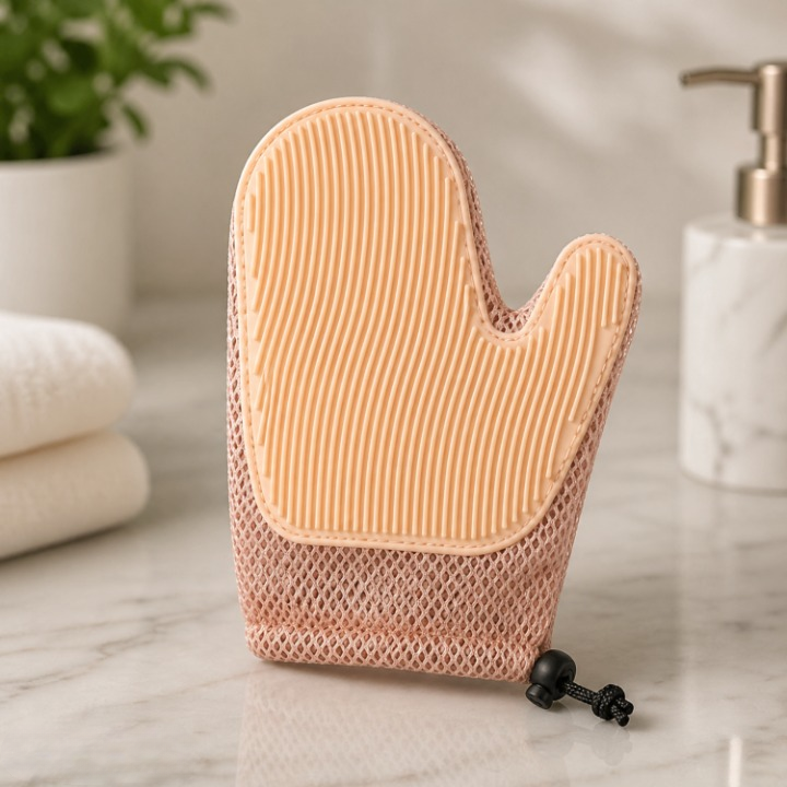 Pet Grooming Glove Soft Rubber Bristles & Gentle Massage