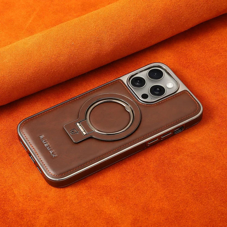 Phone Case Genuine Leather MagSafe Kickstand