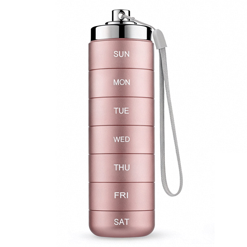 Pill Organizer 7-Day Aluminum Waterproof Twist-Lock
