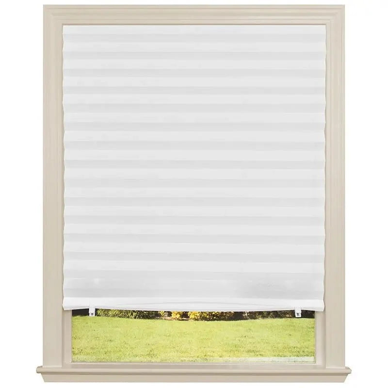 Pleated Window Blind Self-Adhesive Light-Filtering Privacy