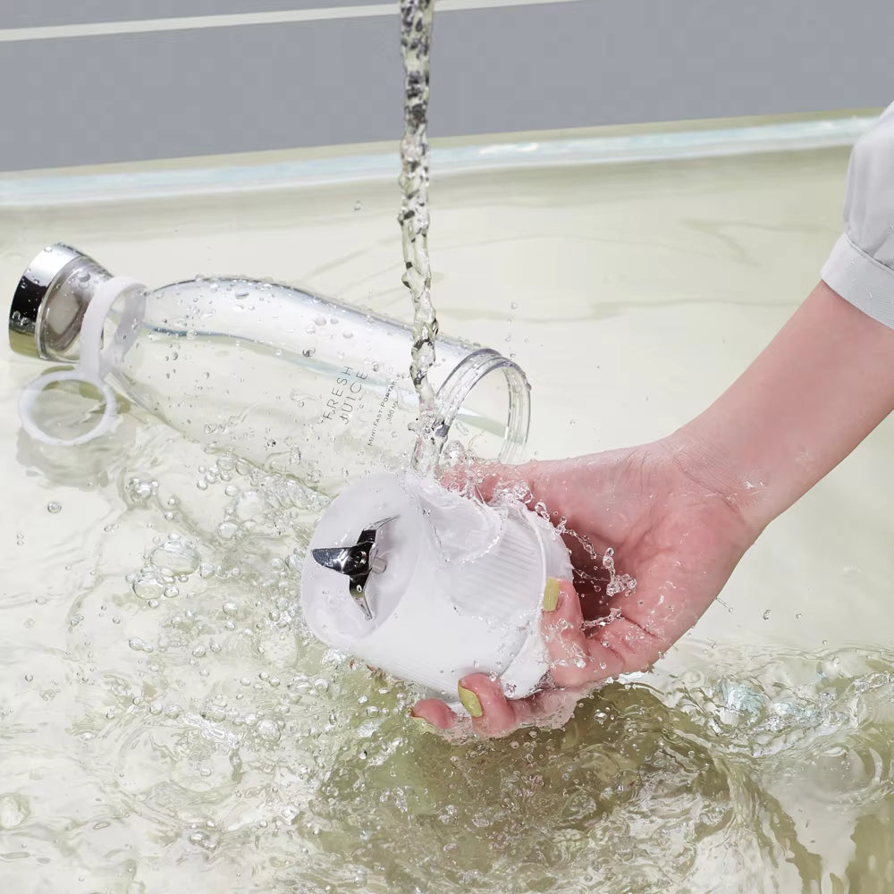 Portable Blender USB-Rechargeable 420 ml Stainless Steel Blades