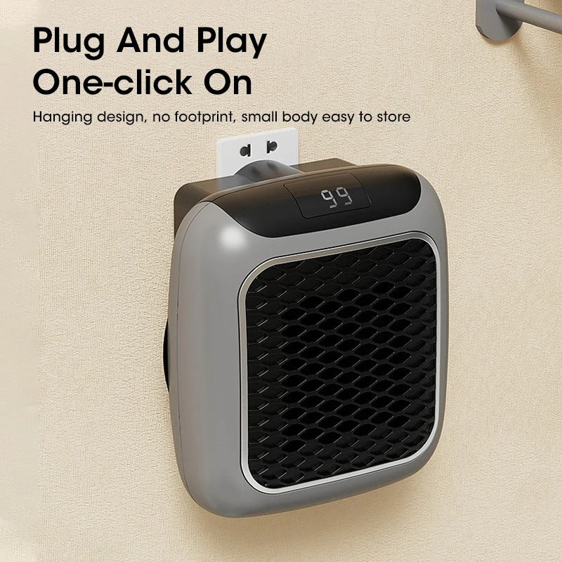 Portable Heater Rapid Heating Adjustable Thermostat & Auto Shut-Off