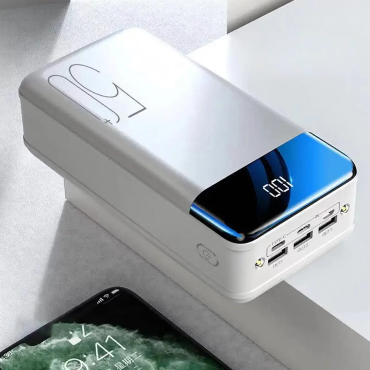 Portable Power Bank 100,000 mAh with Rapid Charging – Travel and Emergency Essential