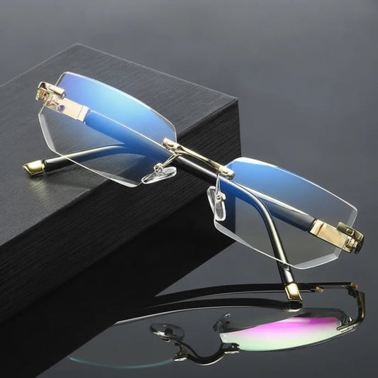 Progressive Glasses Blue Light Filter Lightweight TR90 Scratch-Resistant