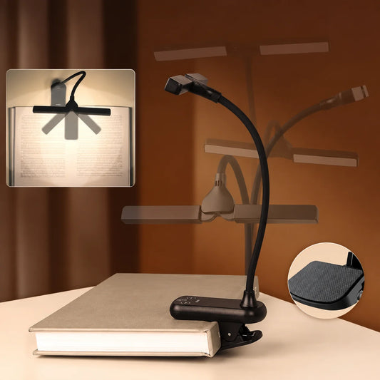 Reading Lamp Dimmable Adjustable Color USB Rechargeable