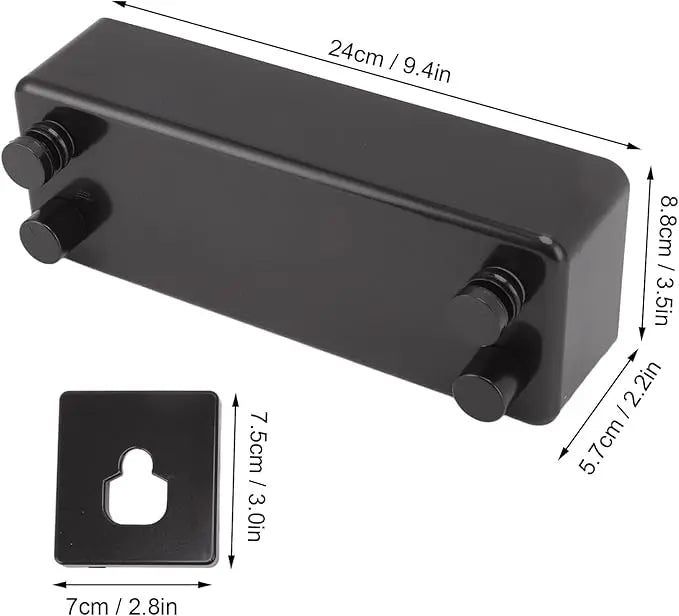 Retractable Clothesline 13 Ft Rustproof Rope Compact Wall Mount