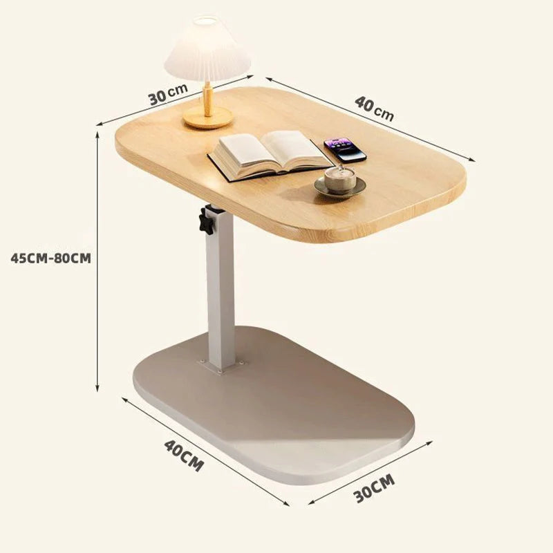 Rolling Laptop Desk Height-Adjustable 360° Swivel Top
