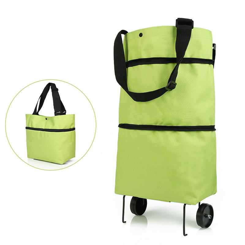 Rolling Shopping Bag Wheeled & Expandable Waterproof Oxford