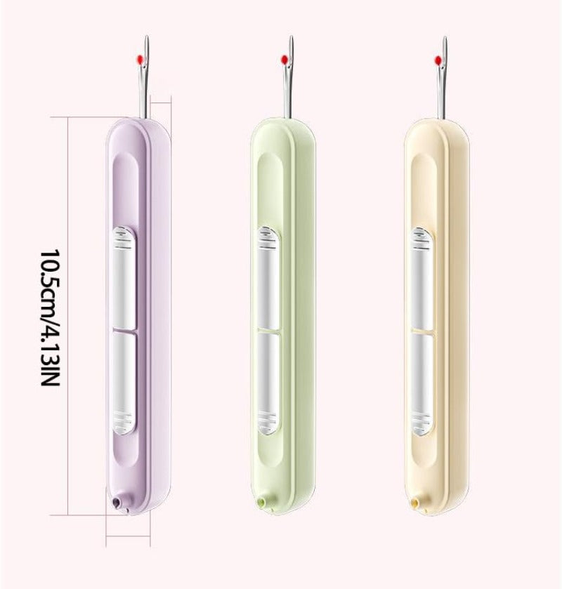 Seam Ripper & Needle Threader Compact Ergonomic Protective Cap