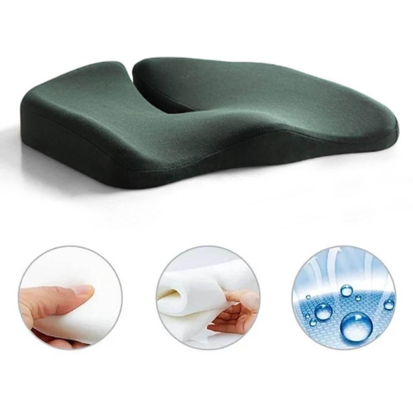 Seat Cushion U-Shape Memory Foam Tailbone Relief