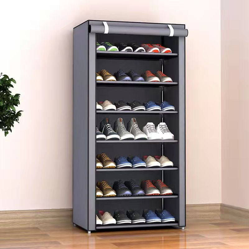 Shoe Cabinet Steel Frame Breathable Fabric Cover Tool-Free Assembly