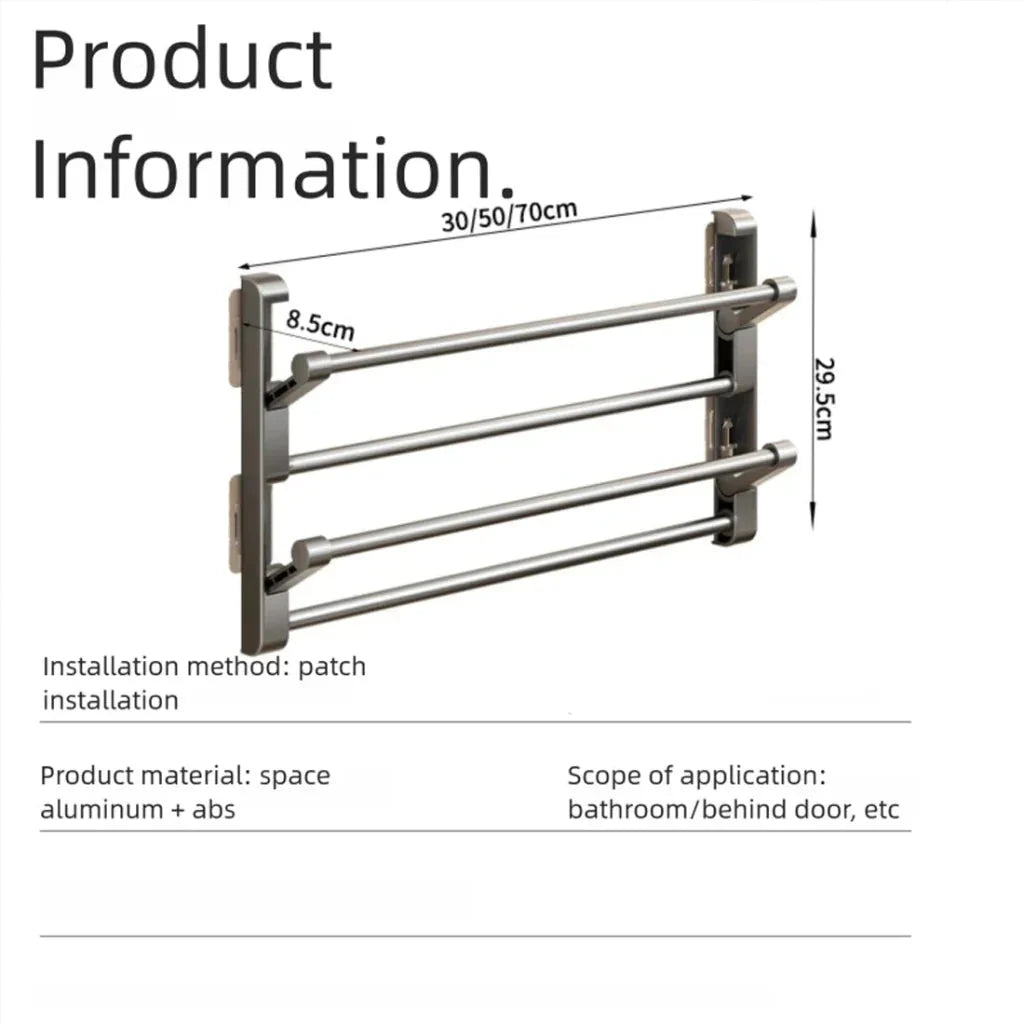 Shoe Rack Wall-Mounted With Integrated Drainage System