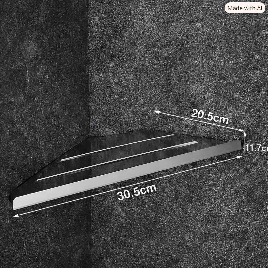 Shower Corner Shelf Stainless Steel Open Drainage Rust-Resistant