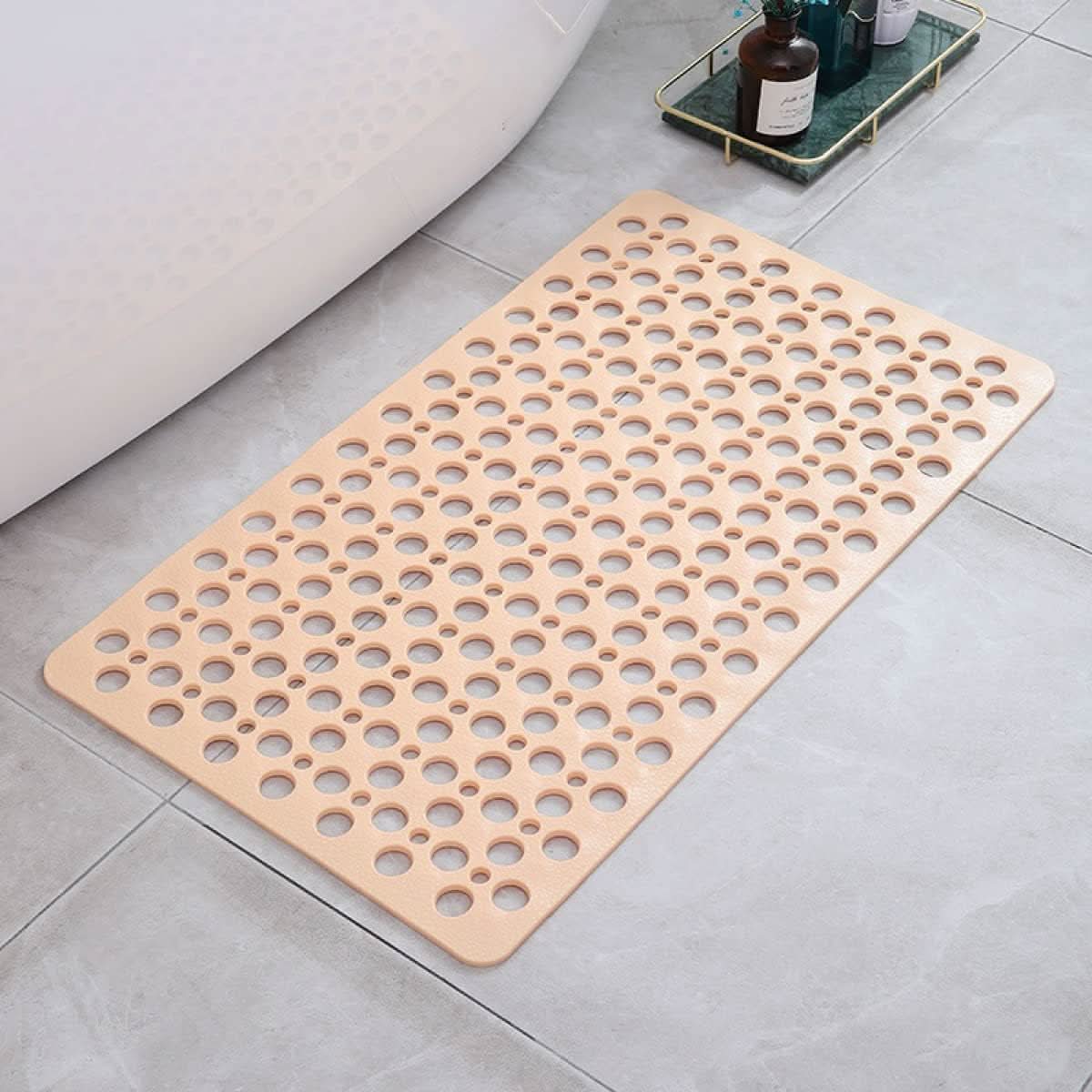 Shower Mat Non-Slip Suction Cups Antibacterial Quick Drain
